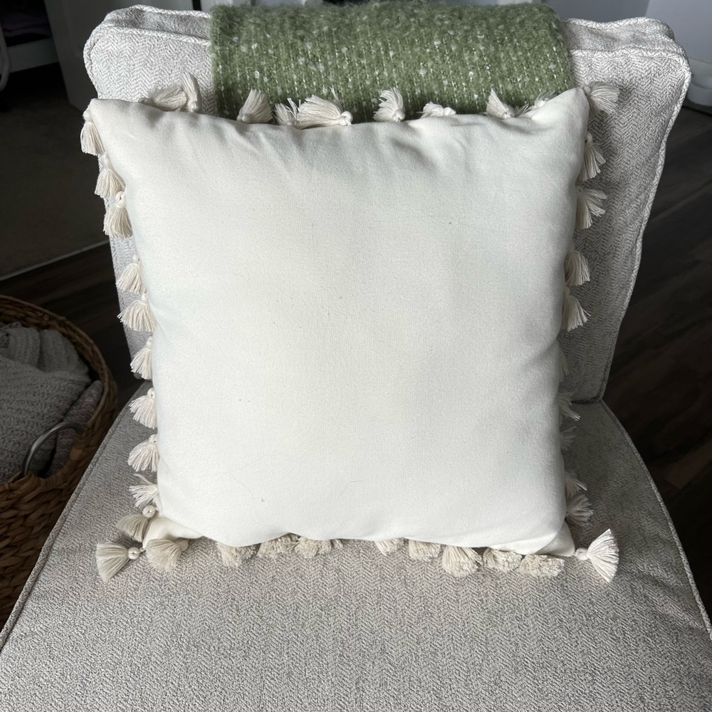 Pottery Barn Tassel Throw Pillow